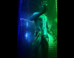 Masculine Striptease for girls in the night club