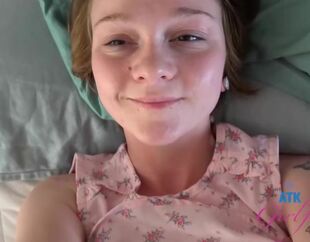 Drowsy teenager is about to get nailed, because her