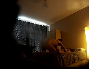 Fellow hided web cam to filming how he nail his fresh gf