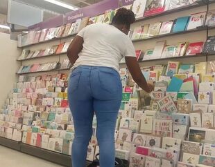 Massive Arse African Cougar In Jeans. ( Final )