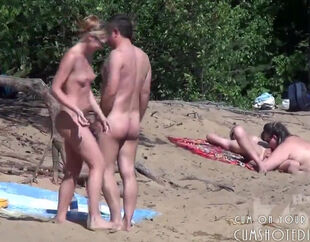 Blowage on bare beach from spy camera